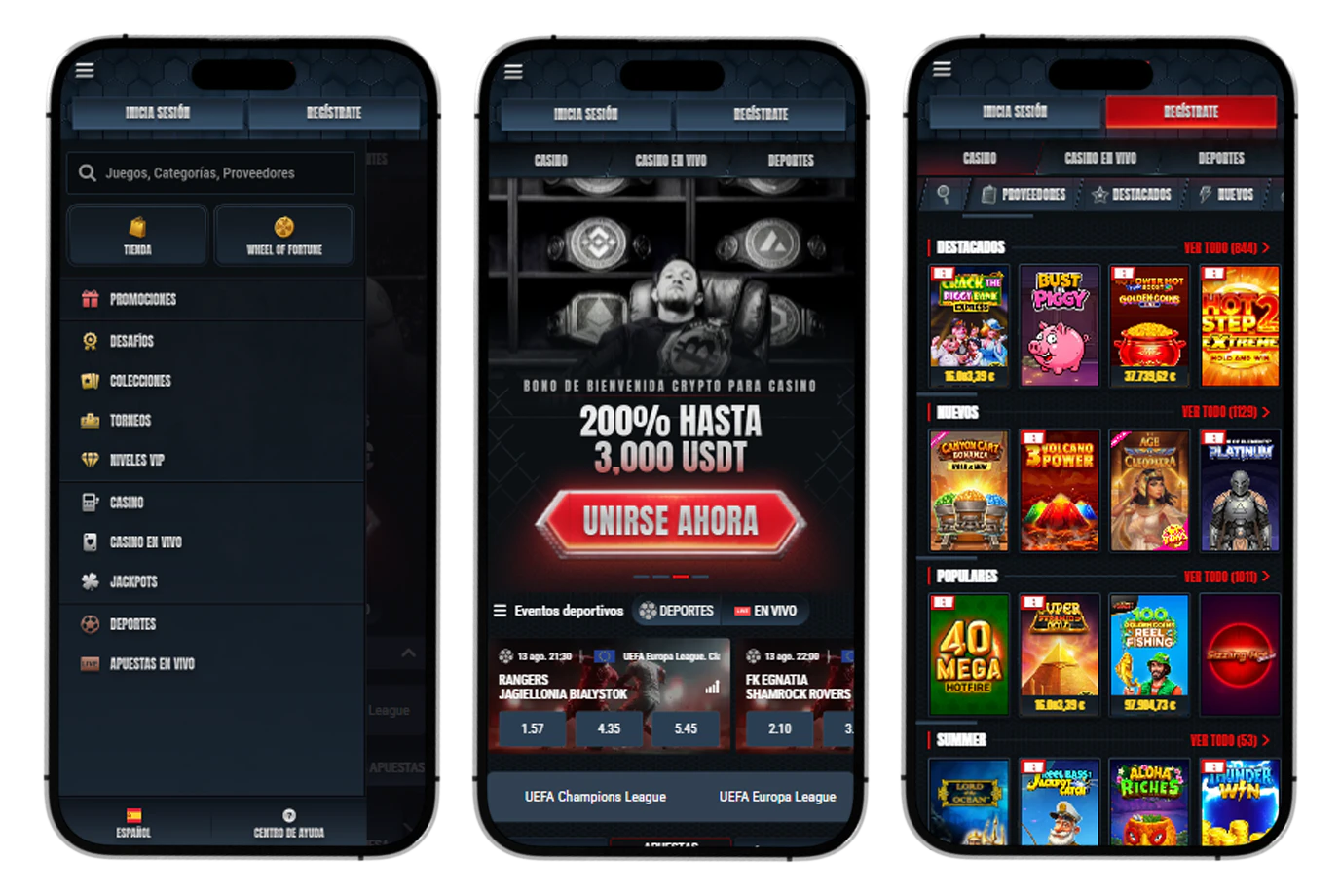 Acceso móvil a Glorion Casino desde smartphones y tablets